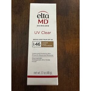 EltaMD UV Clear Tinted Face Sunscreen Broad Spectrum SPF 46 1.7oz Exp 2027